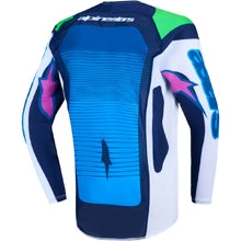 Alpinestars 2027 YOUTH Supertech Maven Blithe Blue / White / Flo Green Jersey