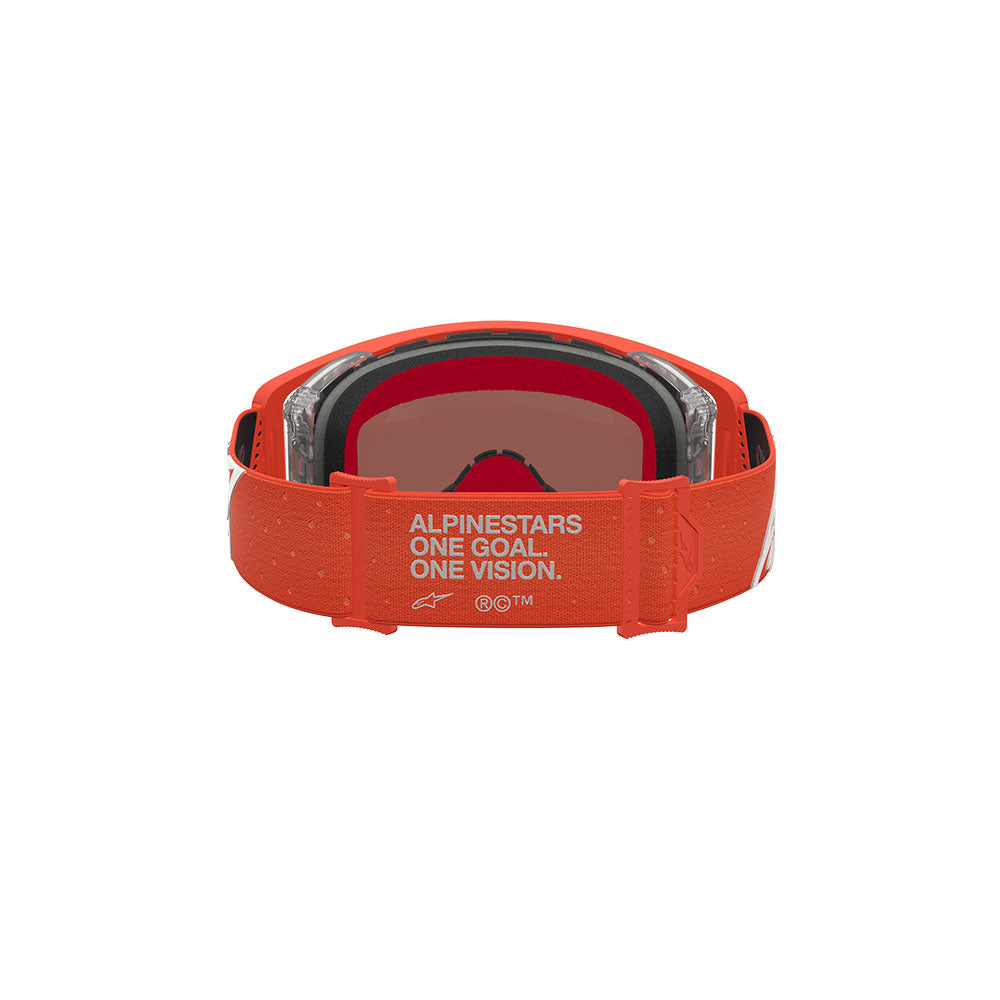 Alpinestars Supertech Vesta Goggle Orange/Silver - Mirror Silver Lens