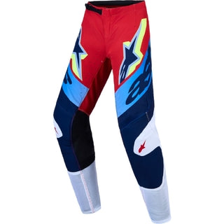 Alpinestars 2027 YOUTH Supertech Dyna Fire Red / White / Navy Blue Pants