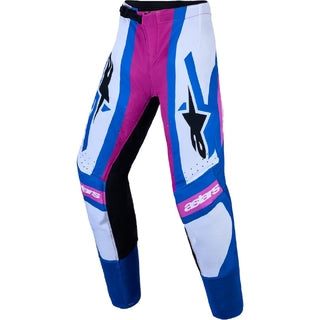 Alpinestars 2027 YOUTH Supertech Maven Hot Coral / Blithe Blue / White Pants
