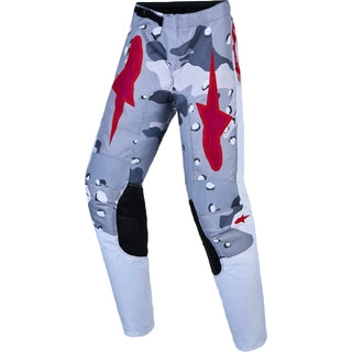 Alpinestars 2027 YOUTH Fluid Lone Grey Camo / White / Fire Red Pants