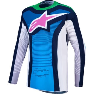 Alpinestars 2027 Techstar Maven Blithe Blue / White / Flo Green Jersey