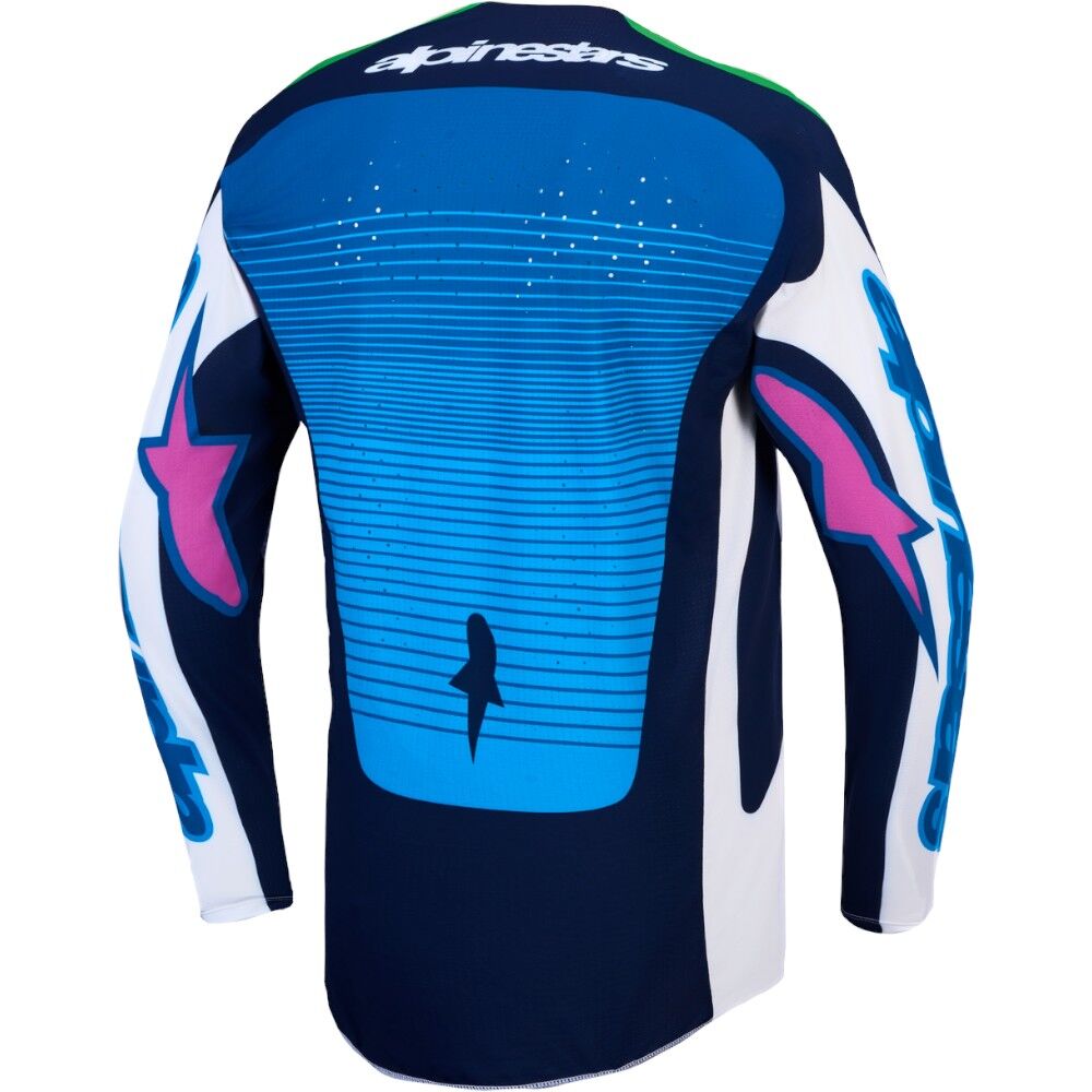 Alpinestars 2027 Techstar Maven Blithe Blue / White / Flo Green Jersey