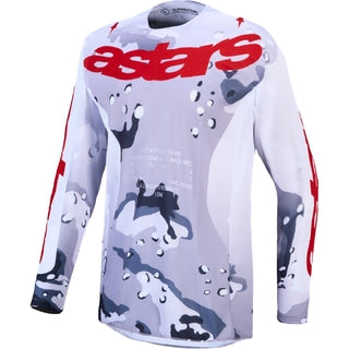 Alpinestars 2027 Racer Air Lone Grey Camo / White / Fire Red Jersey