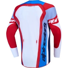 Alpinestars 2027 YOUTH Supertech Dyna Fire Red / White / Navy Blue Jersey