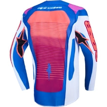 Alpinestars 2027 YOUTH Supertech Maven Hot Coral / Blithe Blue / White Jersey