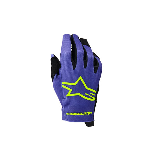 Alpinestars 2027 Radar Purple/Yellow Fluoro Kids Gloves YOUTH