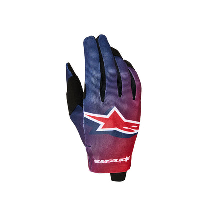 Alpinestars 2027 Radar  Fire Red/Deep Blue Kids Gloves YOUTH