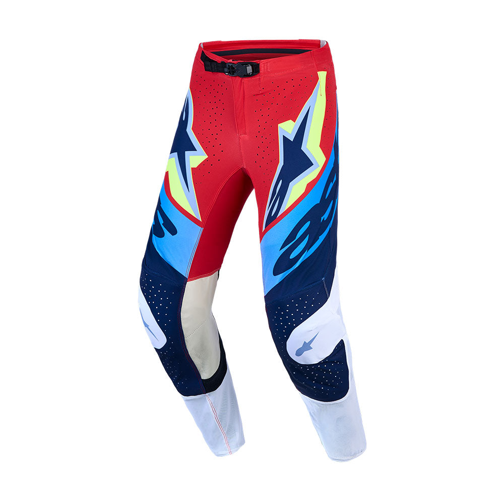 Alpinestars 2027 Supertech Dyna Fire Red / White / Navy Blue Pants