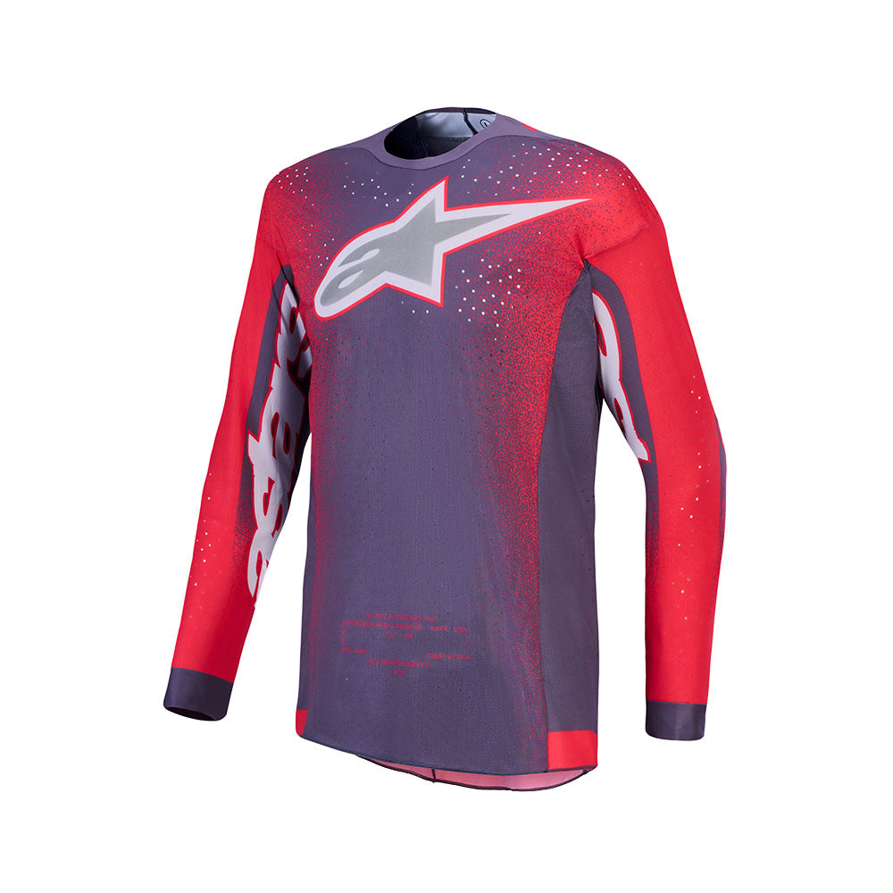 Alpinestars 2027 Supertech Hiten AFD Greystone / Red / Lilac Jersey