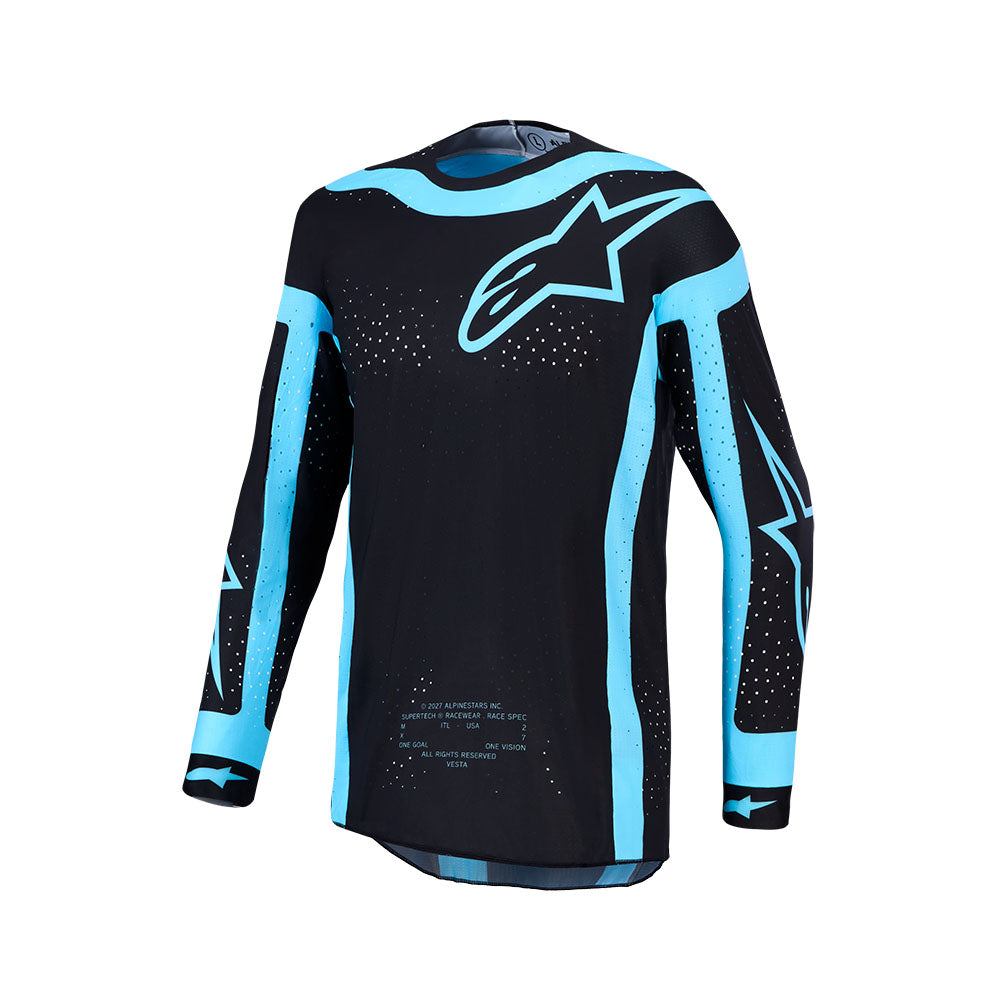 Alpinestars 2027 Supertech Vesta Black / Turquoise Jersey