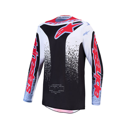 Alpinestars 2027 Fluid Drag Black / White / Blue / Flo Red Jersey