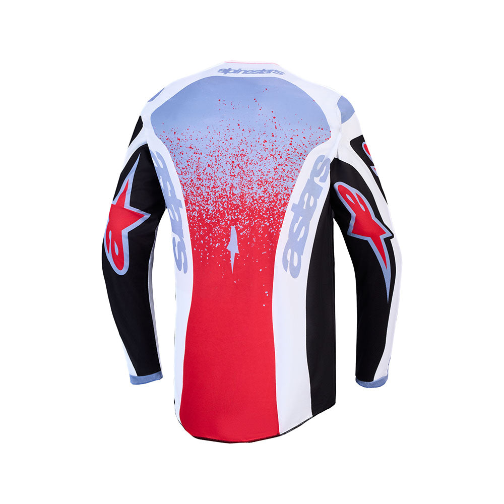 Alpinestars 2027 Fluid Drag Black / White / Blue / Flo Red Jersey