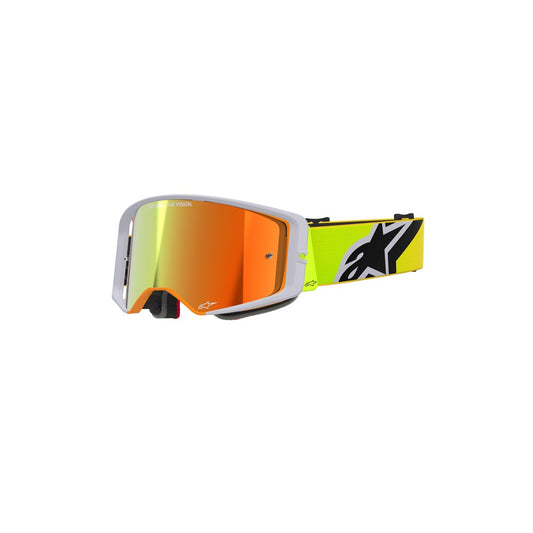 Alpinestars Supertech Vesta Goggle Yellow Fluoro/Grey - Mirror Red Lens