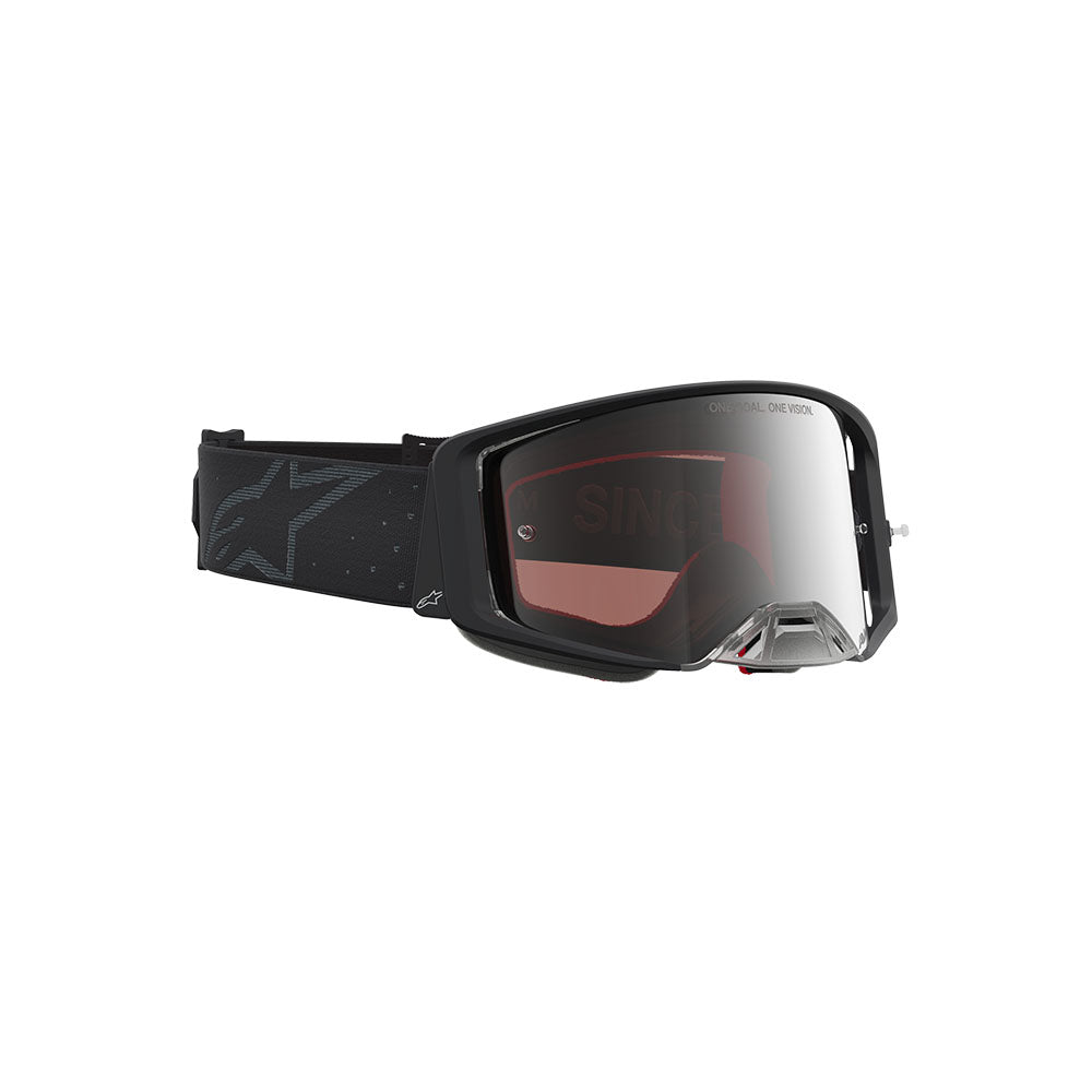 Alpinestars Supertech Cloak Goggle Black - Mirror Silver Lens
