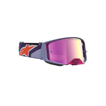 Alpinestars Supertech Hiten Goggle Purple/Red - Mirror Pink Lens