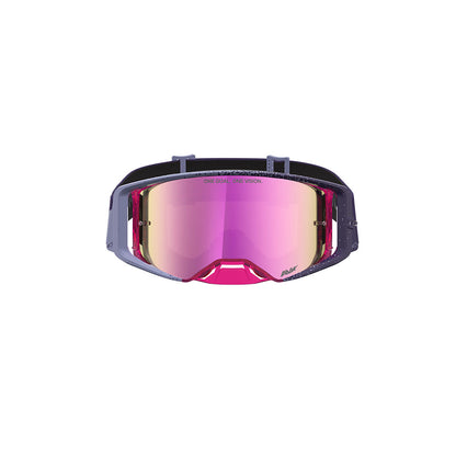 Alpinestars Supertech Hiten Goggle Purple/Red - Mirror Pink Lens
