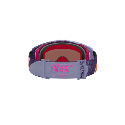 Alpinestars Supertech Hiten Goggle Purple/Red - Mirror Pink Lens