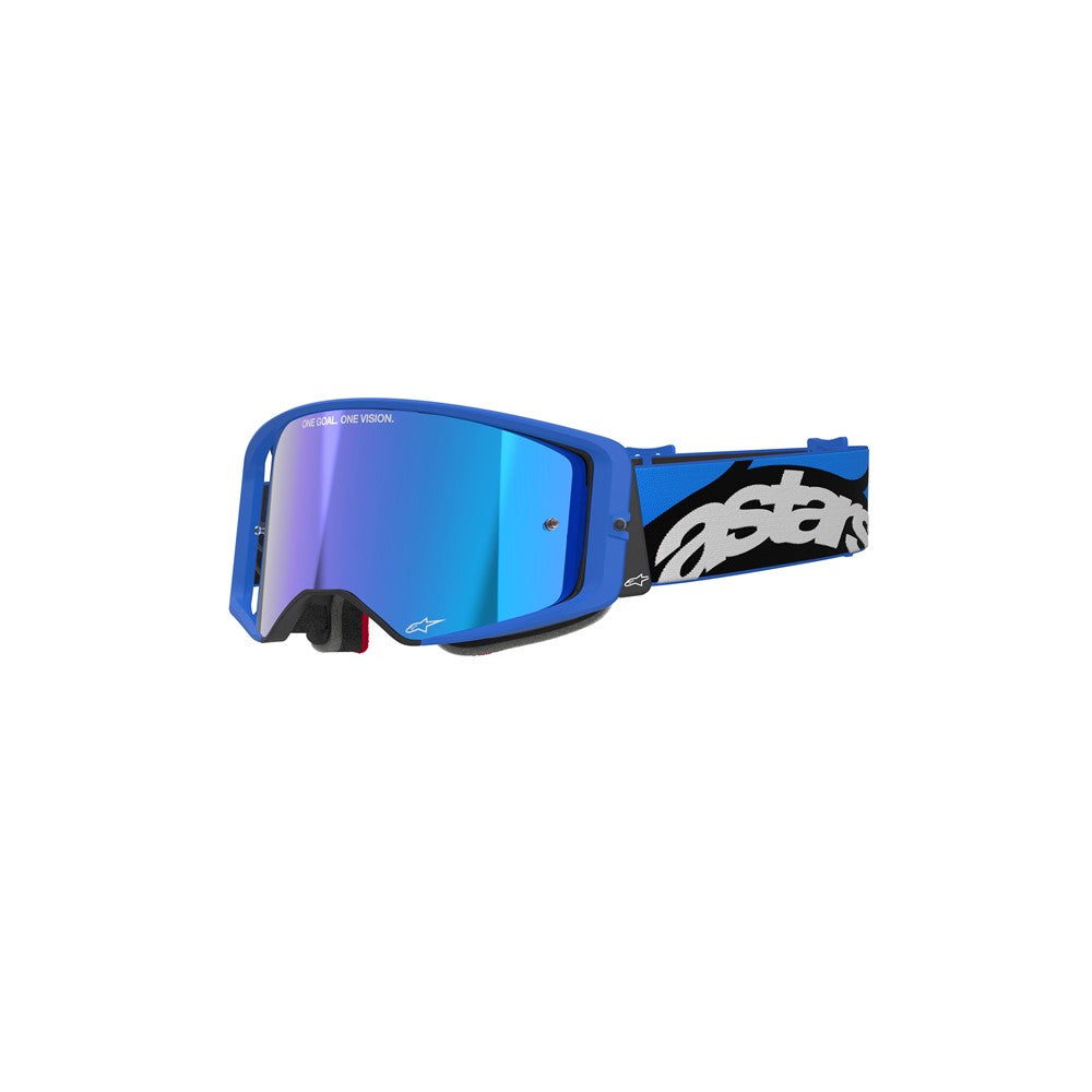 Alpinestars Supertech Vesta Goggle Blue - Mirror Blue Lens