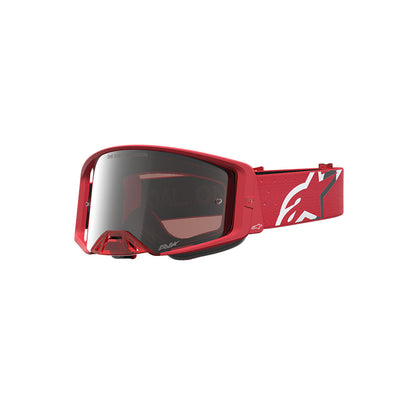 Alpinestars Supertech Vesta Goggle Red Fluoro/Chrome - Mirror Silver Lens
