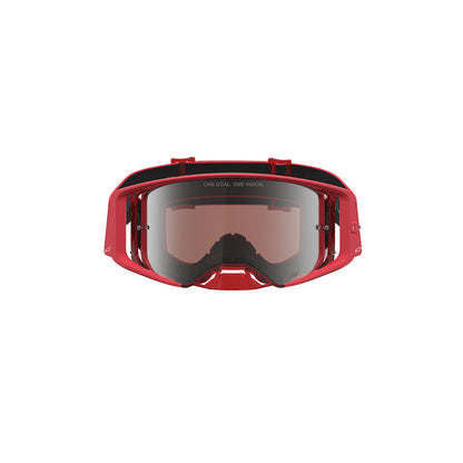 Alpinestars Supertech Vesta Goggle Red Fluoro/Chrome - Mirror Silver Lens
