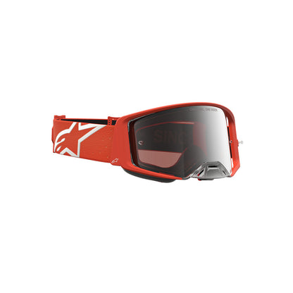 Alpinestars Supertech Vesta Goggle Orange/Silver - Mirror Silver Lens