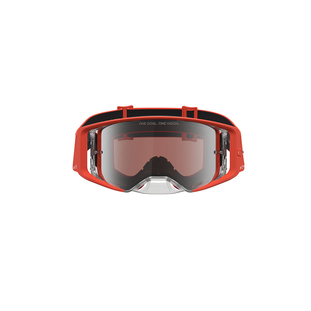 Alpinestars Supertech Vesta Goggle Orange/Silver - Mirror Silver Lens