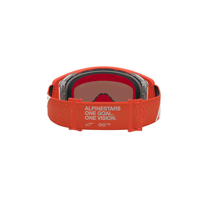 Alpinestars Supertech Vesta Goggle Orange/Silver - Mirror Silver Lens