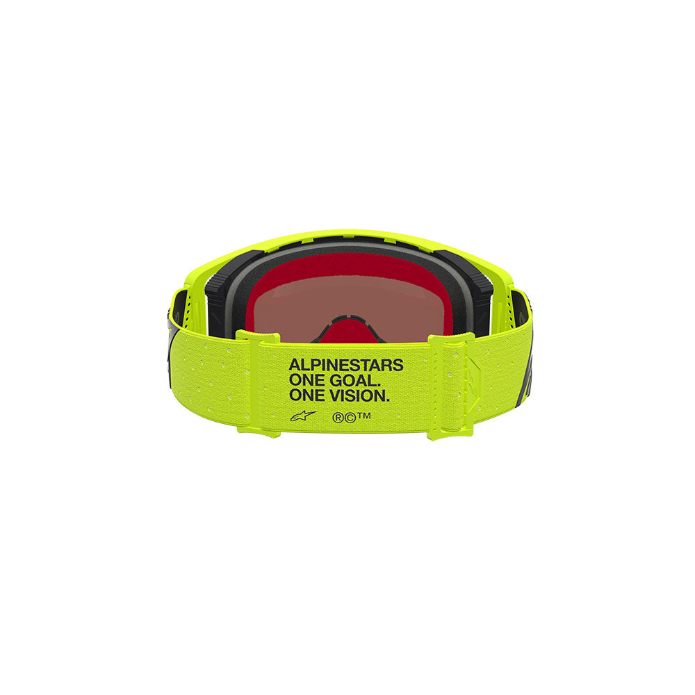 Alpinestars Supertech Vesta Goggle Yellow Fluoro/Black - Mirror Pink Lens