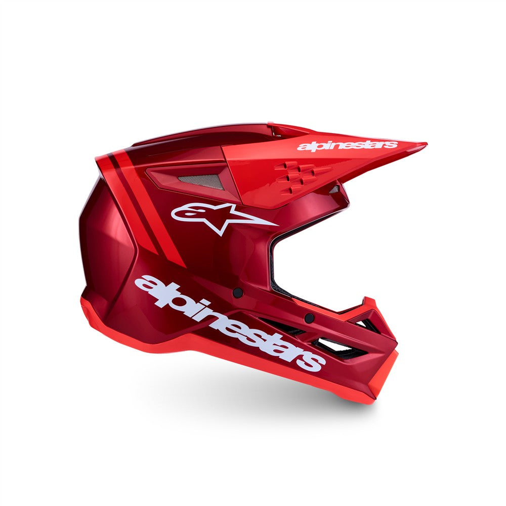 Alpinestars 2027 S-M3 Radium Hot Red / White Glossy Helmet