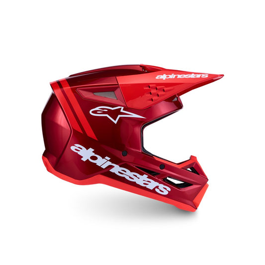 Alpinestars 2027 S-M3 Radium Hot Red / White Glossy Helmet