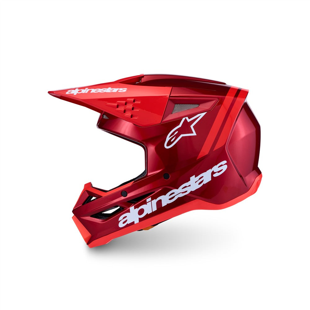 Alpinestars 2027 S-M3 Radium Hot Red / White Glossy Helmet
