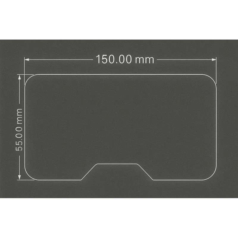 Protective Films 55mm Vizor-X Nose Cutting (Pack of 2)