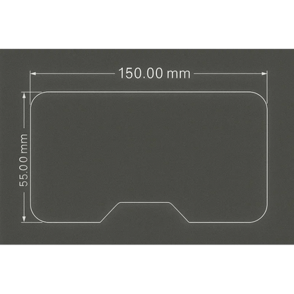 Protective Films 55mm Vizor-X Nose Cutting (Pack of 2)